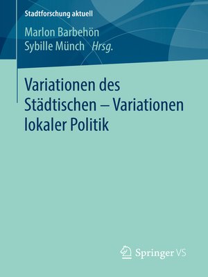 cover image of Variationen des Städtischen – Variationen lokaler Politik